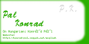 pal konrad business card